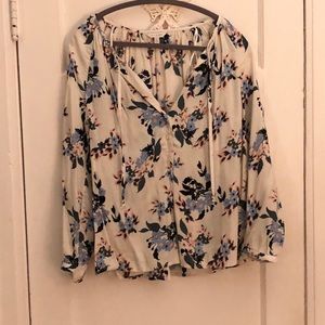 Lucky Brand floral peasant top